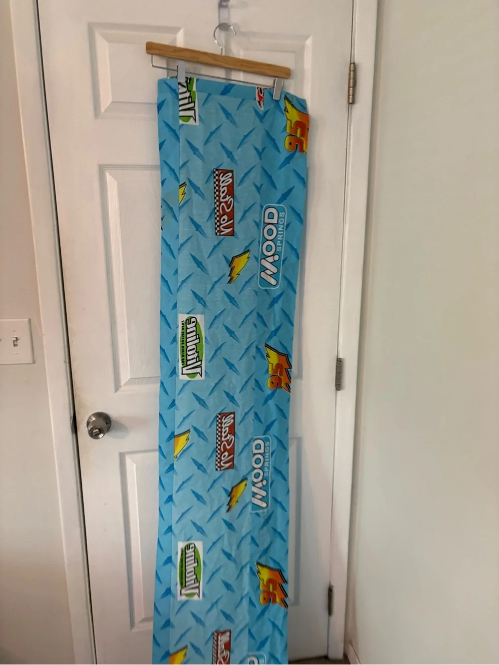 Disney Pixar Cars Lightning McQueen Racing Curtains Set of 2 15.5x81